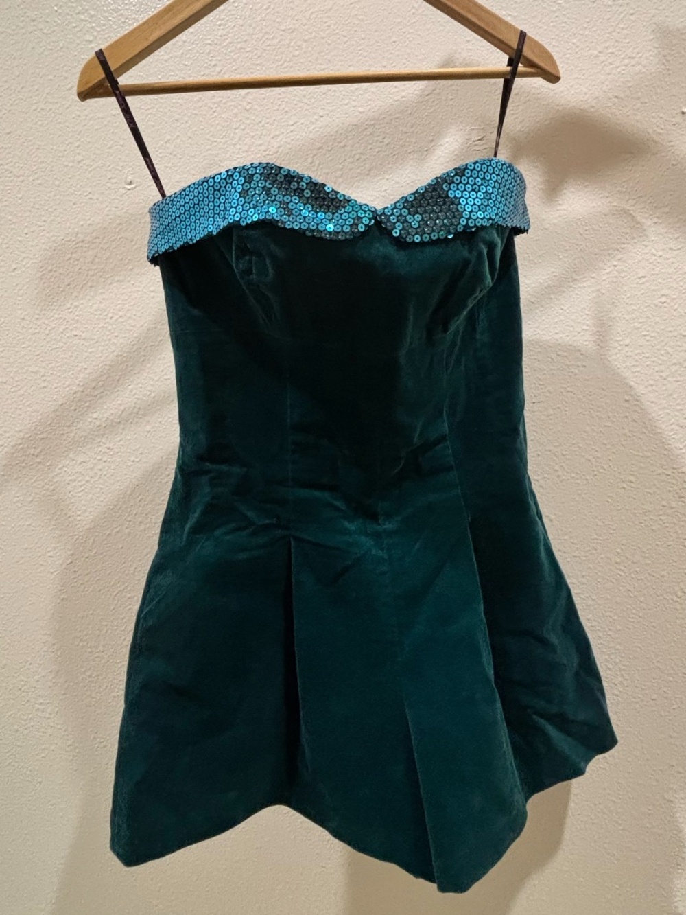 Betsey Johnson Velvet Romper